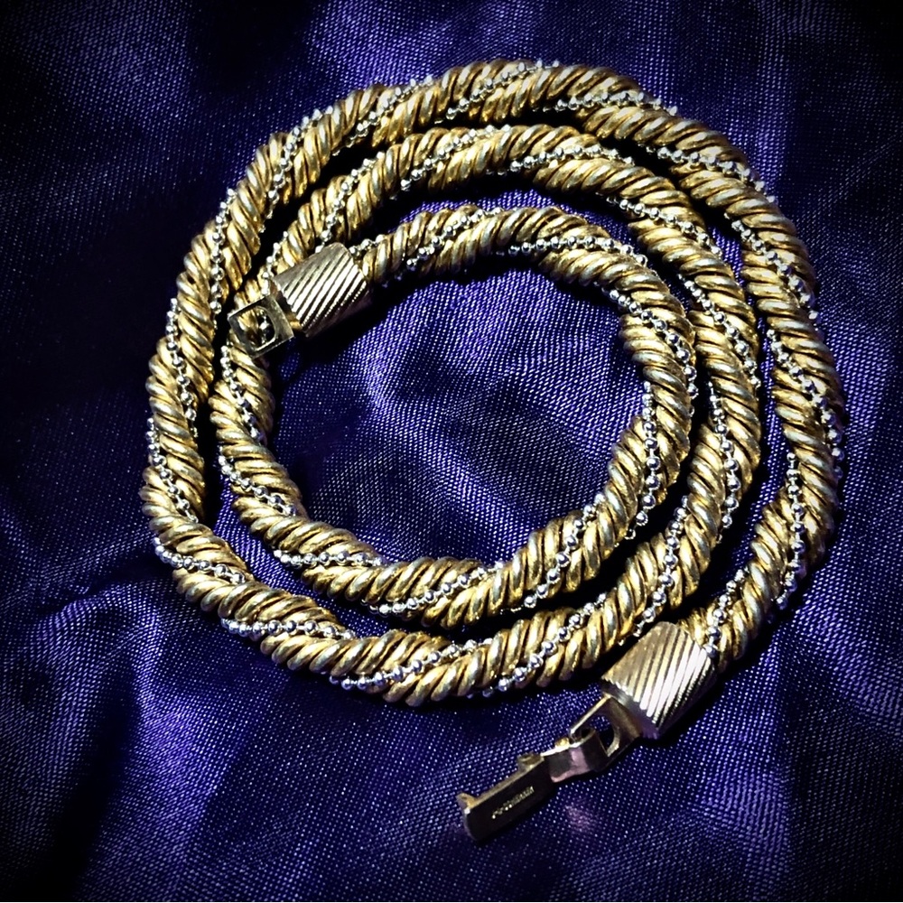 Jean-Louis Scherrer Paris Vintage Rope Chain Choker Necklace